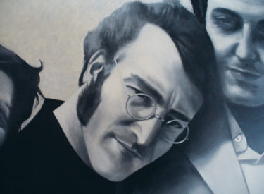 Beatles mural detail
