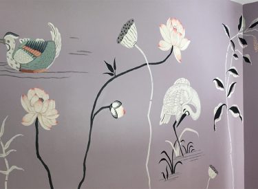 Nursery mural detail