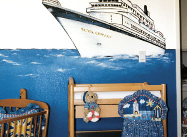 Children’s bedroom mural detail