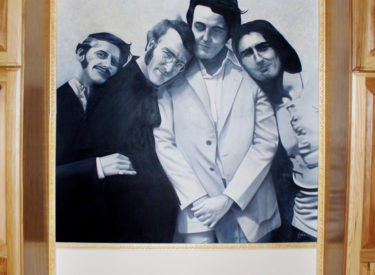 Beatles trompe l’oeil mural in foyer