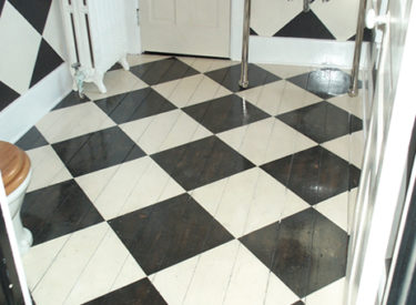 Custom painted floor