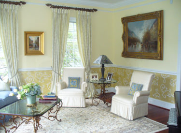 Metallic lusterstone with pearl palette deco custom-designed embossed stencil