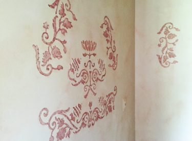 Textured custom stencil