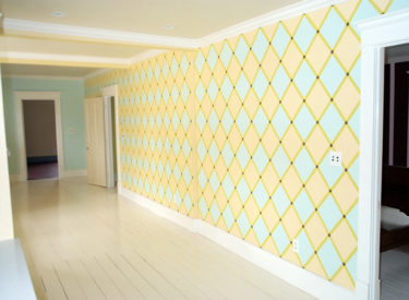 Bold geometric hall