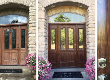 Faux Woodgraining of Exterior Entry Door