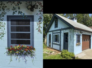 Outdoor Mural Surrounding Garage (Front View)